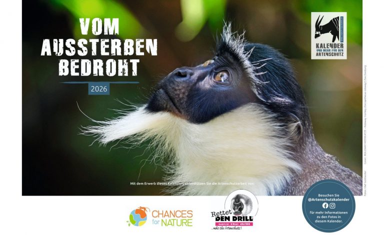Charity Kalender "vom Aussterben bedroht 2026"
